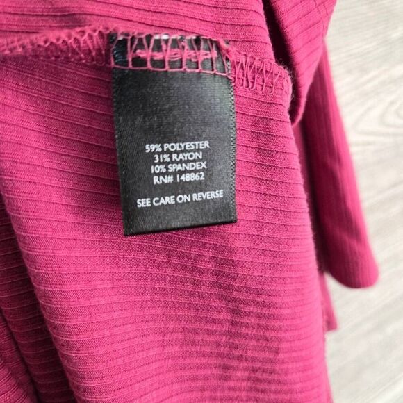 Torrid Ribbed Colorblock Henley Elbow Length Sleeve Womens SZ 2 18/20 - Picture 4 of 5